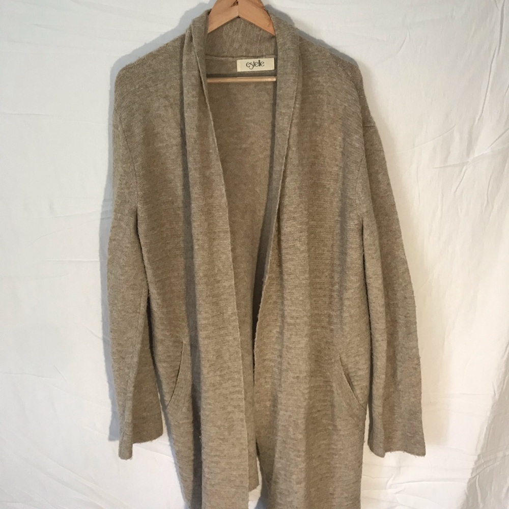 Cozy tan cardigan